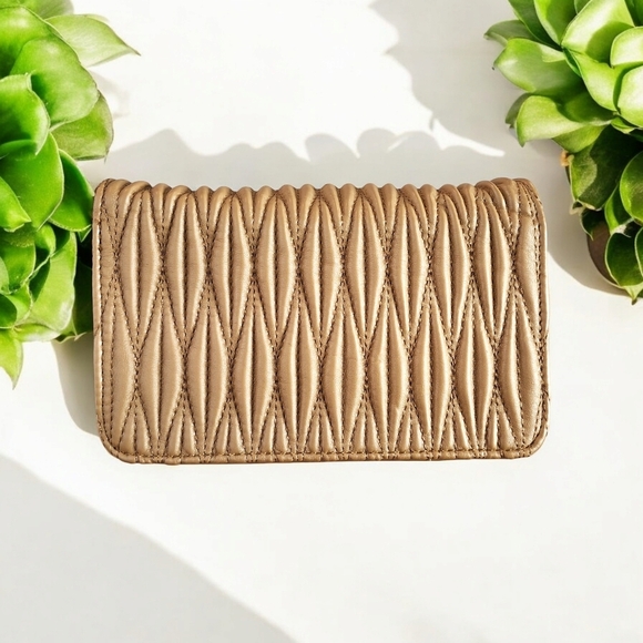 BCBG Quilted Crossbody Bag-Stone - Picture 4 of 10